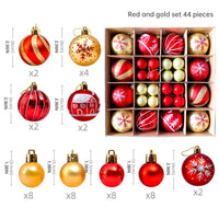 Christmas decoration 6cm electroplated ball plastic ball special-shaped painted Christmas ball gift Christmas tree pendant