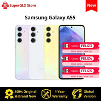 100% Original New Samsung Galaxy A55 5G Exynos 1480 6.6" FHD+ Super AMOLED 120Hz Display 50MP Camera 5000mAh 25W Fast Charging - SAKLIC