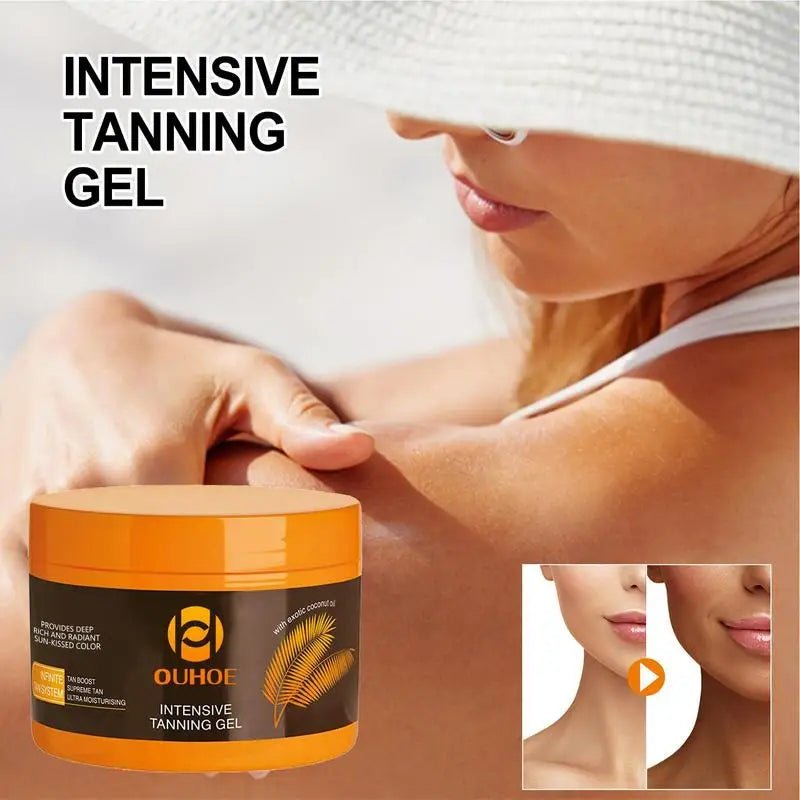 150g Intensive Tanning Gel Tanning Cream Sun Tanner Oil Self Solarium Cream Body Face Bronzer Self Tanners Lotion Cream - SAKLIC