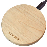 15W Fast Charge Maple Wood Wireless Charger - Qi Enabled Devices - SAKLIC