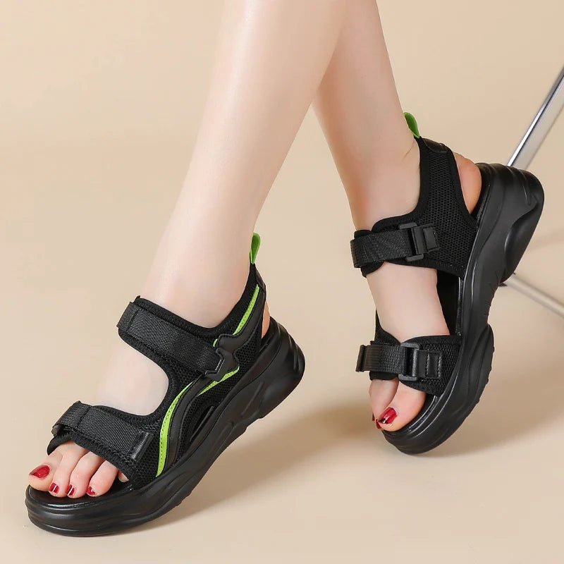 2023 New Fashion Ladies Summer New High - quality Outdoor Ladies' Beach Shoes Fashion Sandals for Women - SAKLIC