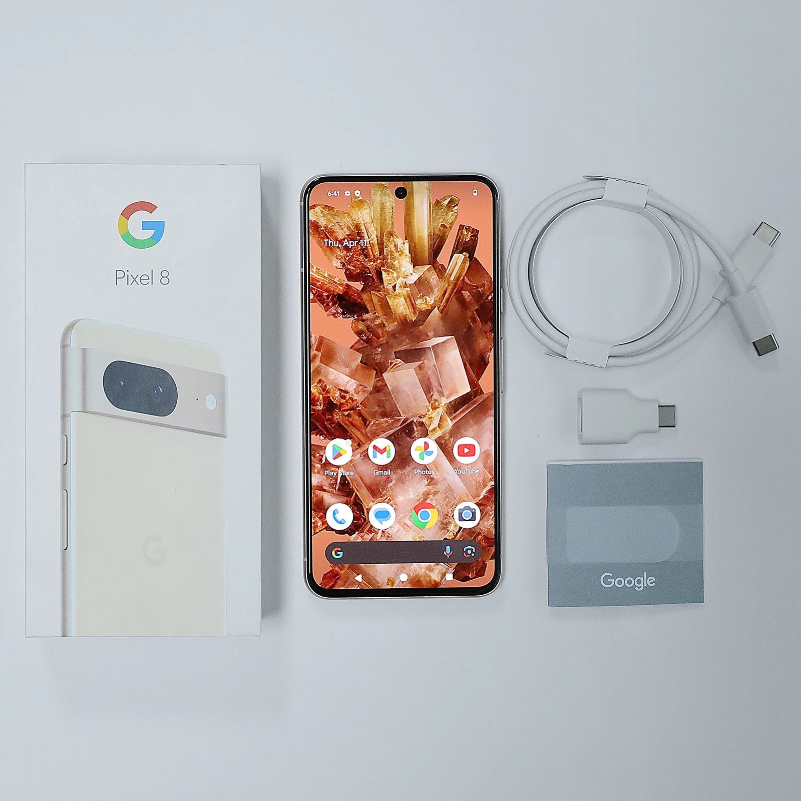 2023 New Original Google Pixel 8 5G Google Tensor G3 8GB RAM 128GB/256GB ROM With Advanced Pixel Camera - Obsidian, Hazel, Rose - SAKLIC