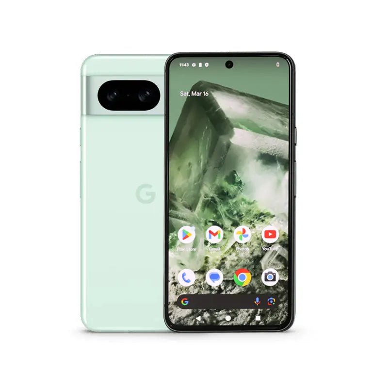 2023 New Original Google Pixel 8 5G Google Tensor G3 8GB RAM 128GB/256GB ROM With Advanced Pixel Camera - Obsidian, Hazel, Rose - SAKLIC