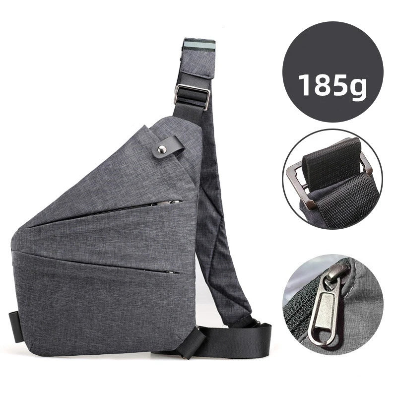 2024 New Anti Theft Travel Bags Nylon Slim Sling Bags Crossbody Chest Bags for Men Women - SAKLIC