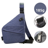 2024 New Anti Theft Travel Bags Nylon Slim Sling Bags Crossbody Chest Bags for Men Women - SAKLIC