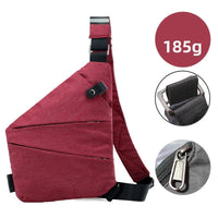 2024 New Anti Theft Travel Bags Nylon Slim Sling Bags Crossbody Chest Bags for Men Women - SAKLIC