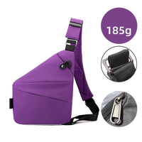 2024 New Anti Theft Travel Bags Nylon Slim Sling Bags Crossbody Chest Bags for Men Women - SAKLIC