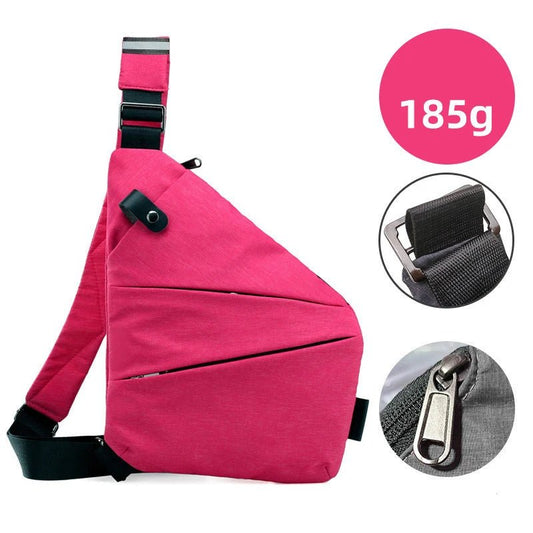 2024 New Anti Theft Travel Bags Nylon Slim Sling Bags Crossbody Chest Bags for Men Women - SAKLIC