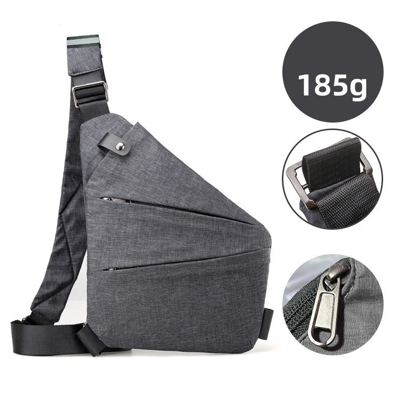 2024 New Anti Theft Travel Bags Nylon Slim Sling Bags Crossbody Chest Bags for Men Women - SAKLIC