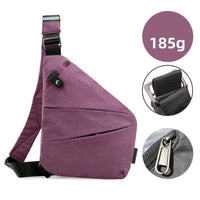 2024 New Anti Theft Travel Bags Nylon Slim Sling Bags Crossbody Chest Bags for Men Women - SAKLIC