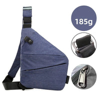 2024 New Anti Theft Travel Bags Nylon Slim Sling Bags Crossbody Chest Bags for Men Women - SAKLIC