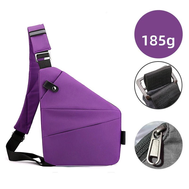 2024 New Anti Theft Travel Bags Nylon Slim Sling Bags Crossbody Chest Bags for Men Women - SAKLIC