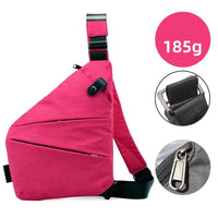 2024 New Anti Theft Travel Bags Nylon Slim Sling Bags Crossbody Chest Bags for Men Women - SAKLIC