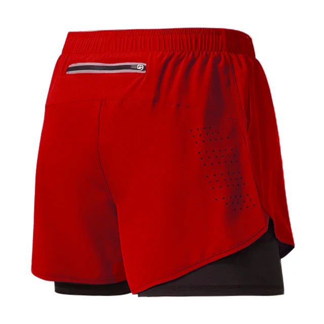 2024 Running Shorts Sportswear 2 in 1 Training Short Pant Summer Double - deck Beach Homme Jogging Clothing Gym Sport Shorts Men - SAKLIC