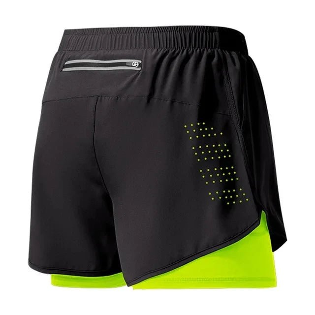 2024 Running Shorts Sportswear 2 in 1 Training Short Pant Summer Double - deck Beach Homme Jogging Clothing Gym Sport Shorts Men - SAKLIC