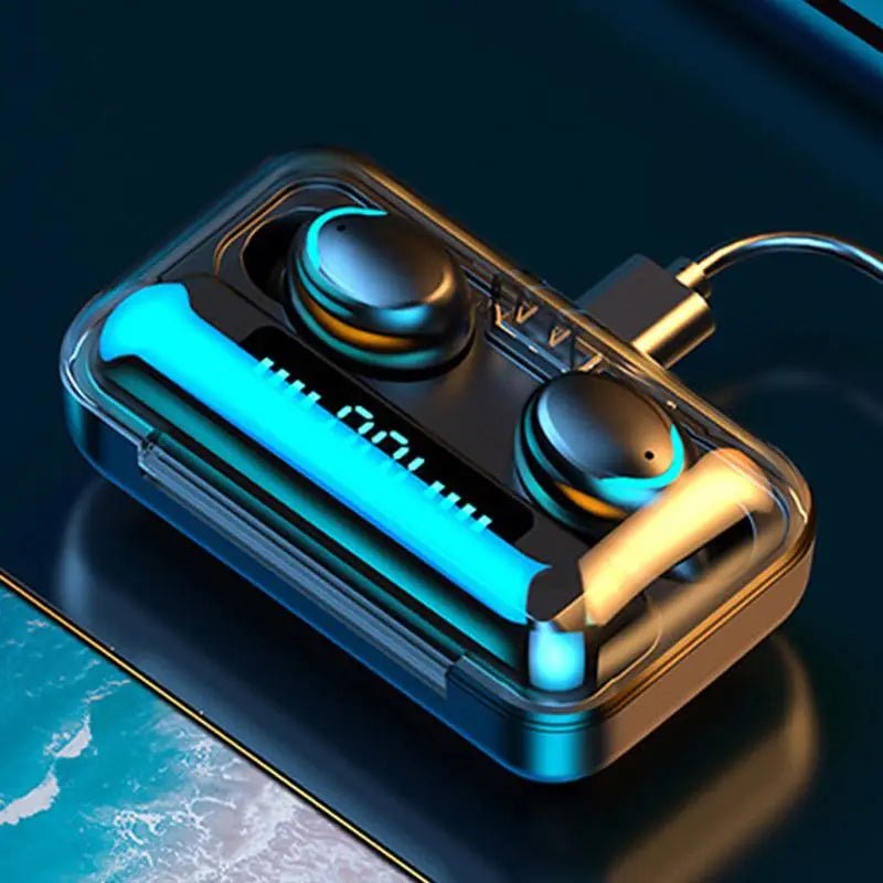 2024 Trending Touch Control F9 TWS Fast Auto Pairing Waterproof Big Charging Box Wireless Casque Mic Earphone Slide TWS F9 - 5 - SAKLIC