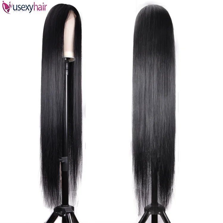 30 32 34 36 38 40 50 inch Human Hair Lace Front Wigs For Black Women Straight Deep Wave Kinky Curly Virgin Raw Indian Hair Wigs - SAKLIC