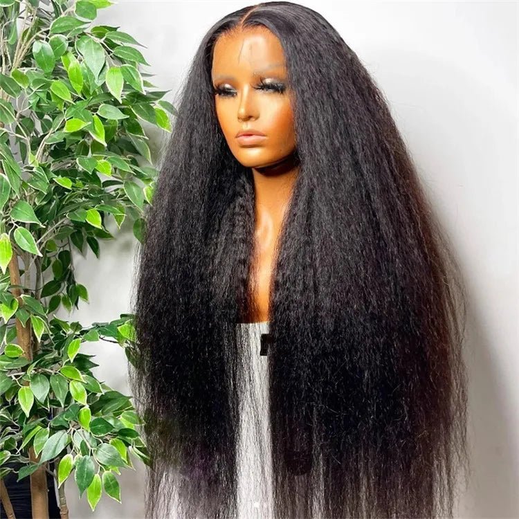 30 32 34 36 38 40 50 inch Human Hair Lace Front Wigs For Black Women Straight Deep Wave Kinky Curly Virgin Raw Indian Hair Wigs - SAKLIC