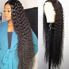 Deep wave transparent 13x4 lace front wig