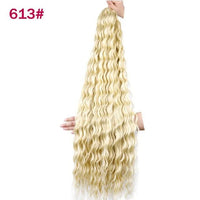 30 inch 120 g Deep Wave Bulk Hair Hawaii Ocean Wave Crochet Cheveux Afro Curls Tresses Synthetic Braiding Hair Extensions - SAKLIC