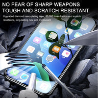 3Pcs 30D Tempered Glass Screen Protector For iPhone 13 14 12 11 15 Pro Max Xs XR 7 8 Plus Full Protective Glass Screen Protector - SAKLIC