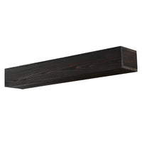 72" Rustic Wood Fireplace Mantel,Wall - Mounted & Floating Shelf for Home Decor Espresso - SAKLIC