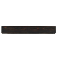 72" Rustic Wood Fireplace Mantel,Wall - Mounted & Floating Shelf for Home Decor Espresso - SAKLIC