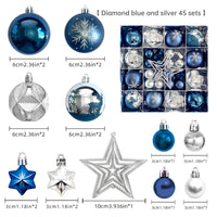 Christmas decoration 6cm electroplated ball plastic ball special-shaped painted Christmas ball gift Christmas tree pendant