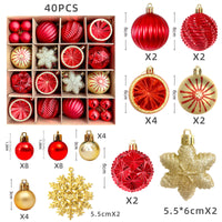 Christmas decoration 6cm electroplated ball plastic ball special-shaped painted Christmas ball gift Christmas tree pendant