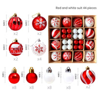 Christmas decoration 6cm electroplated ball plastic ball special-shaped painted Christmas ball gift Christmas tree pendant