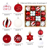 Christmas decoration 6cm electroplated ball plastic ball special-shaped painted Christmas ball gift Christmas tree pendant