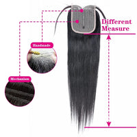 Straight Human Hair T-part Lace Closure  4X1 Inch Omber Closure Bresilienne Cheveux Humain  Brazilian Straight Hair Remy Hair