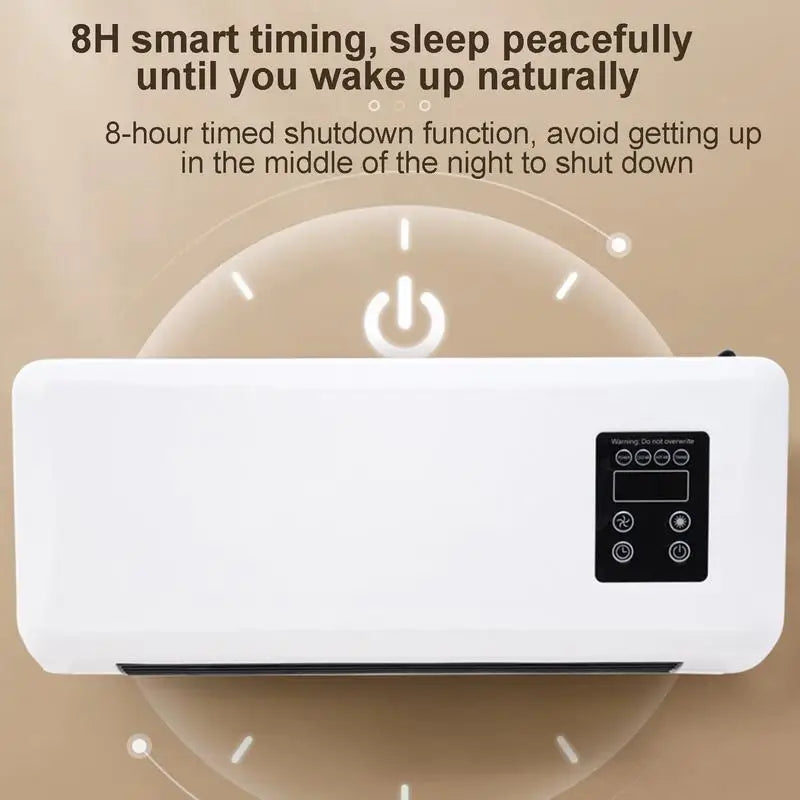 Wall Mounted Air Conditioner Mini Cooling And Heating Air Conditioner With Remote Control For Bedroom Living Room