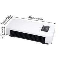 Wall Mounted Air Conditioner Mini Cooling And Heating Air Conditioner With Remote Control For Bedroom Living Room