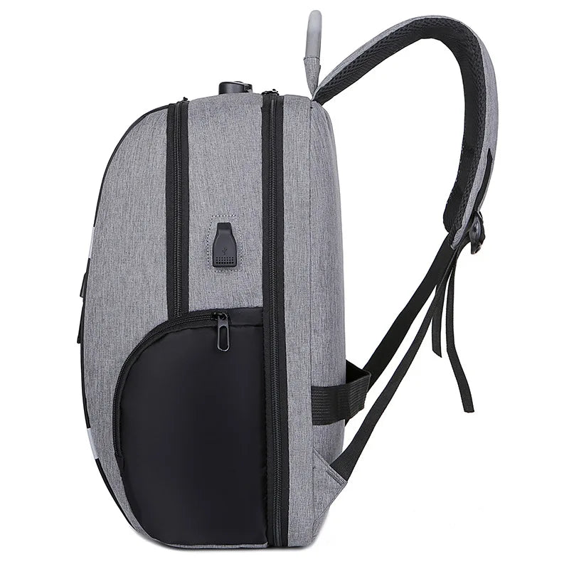 Sac à dos pour hommes de haute qualité, sac à dos urbain pour homme, sac à dos imperméable pour ordinateur portable à grande capacité, sac anti-vol avec port USB pour homme