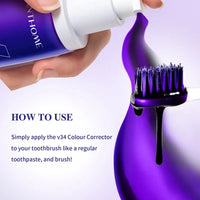 30ml V34 SmileKit Purple Toothpaste Removes Tartar Clean Oral Hygiene Fresh Breath Whitening Teeth Care Products