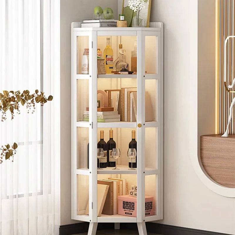 standing hardwood cabinets living room display luxury whisky white cabinets wine corner woonkamer kasten vitrine salon meuble