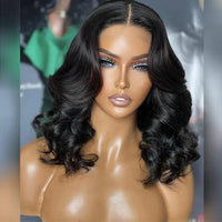 Glueless Wigs Human Hair Body Wave Lace Front Wig Tissage Humain Hair HD Transparent Perruques Cheveux Humains Wear And Go Bob