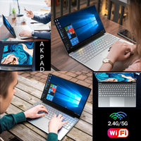 Ordinateur portable 15,6 pouces Windows 11 10 Pro 1920*1080 Ordinateur portable Intel pas cher et portable D4 12G RAM 128 Go/256 Go/512 Go/1 To SSD Port HDMI