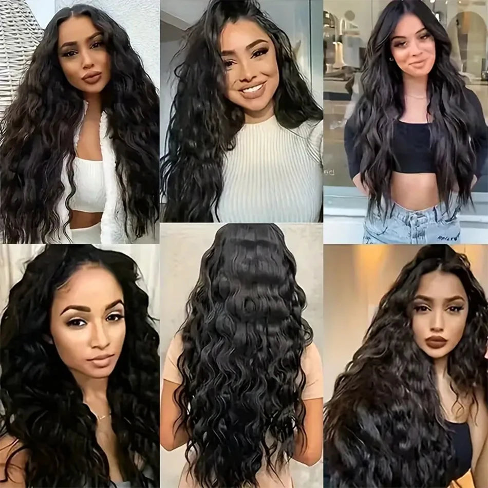 12A Brazilian Natural Wave Wet and Wavy Weave Bundles 100% Virgin Human Hair Extensions 4 Bundles Deal Cheveux Humain Bundles