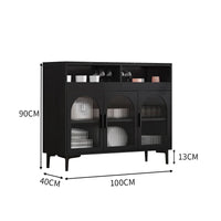 Armário de Armazenamento de Áudio Nordic para Sala de Estar, Armário de Cosméticos de Madeira, Armário de Exibição de Café e Chá, Vitrine Lateral de Garagem, Mobiliário de Salão YR50LC