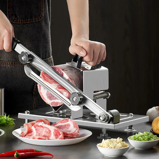 GIANXI Trancheuse à légumes pour poitrine de porc, machine de découpe de viande congelée, coupeuse de rouleaux d'agneau, trancheuse de fruits, accessoire de cuisine facile