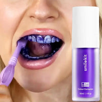 30ml V34 SmileKit Dentifrice Violet Élimine le Tartre Nettoyage Hygiène Bucco-Dentaire Haleine Fraîche Produits de Soin des Dents