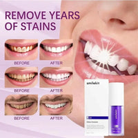 30ml V34 SmileKit Dentifrice Violet Élimine le Tartre Nettoyage Hygiène Bucco-Dentaire Haleine Fraîche Produits de Soin des Dents