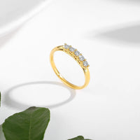 Vente en gros Bague en Or 18k 750 100% Réelle avec Certificat Bijoux en Moissanite K Or Européen pour Femmes Cadeau de Mariage de Luxe d'Été