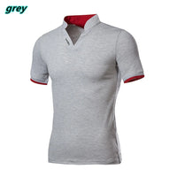 Homme Polo en Coton T-Shirts Mode Marque Grande Taille Polo à Manches Courtes