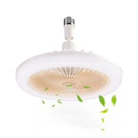 Ventilateur de plafond avec lumière télécommande ampoule mini prise LED ventilateur dimmable E27 sans pales ventilateur ampoule de plafond pour chambre