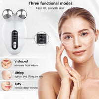 Facial Massager EMS Microcurrent Roller Device For Face Lifting Skin Tighten Rejuvenation Anti Wrikle Double Chin Remover Tools