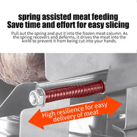 Commercial Frozen Meat Slicer Bone Cutting Tool Stainless Steel Minced Lamb Bone Meat Cutter Chicken Duck Fish Manual Cutting