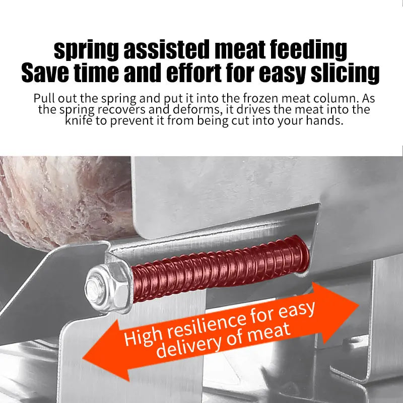 Commercial Frozen Meat Slicer Bone Cutting Tool Stainless Steel Minced Lamb Bone Meat Cutter Chicken Duck Fish Manual Cutting